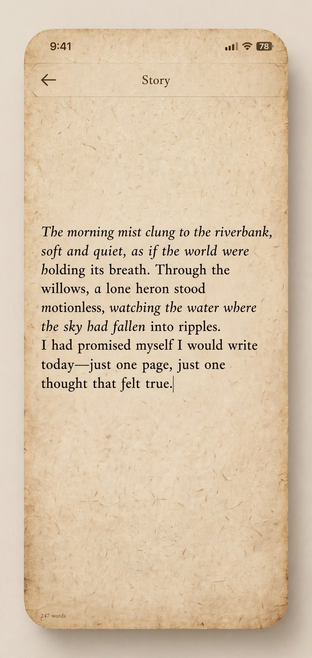 Encre parchment writing editor